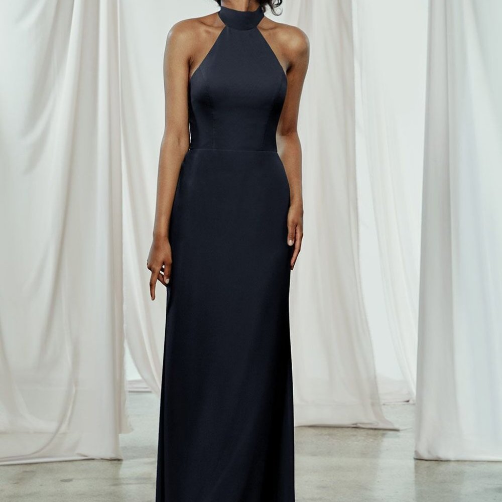 AMSALE SOPHIA DRESS - French Blue - Size 6